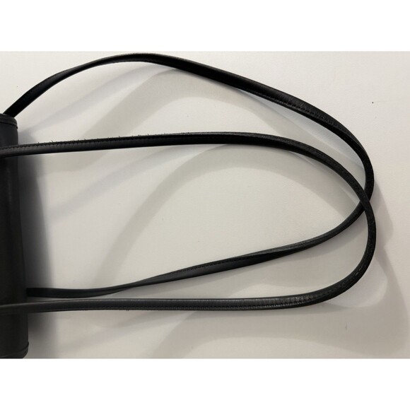 Rare Vintage Coach Black Leather Laurie Double Strap Flap Shoulder Bag 9032 - Picture 7 of 10